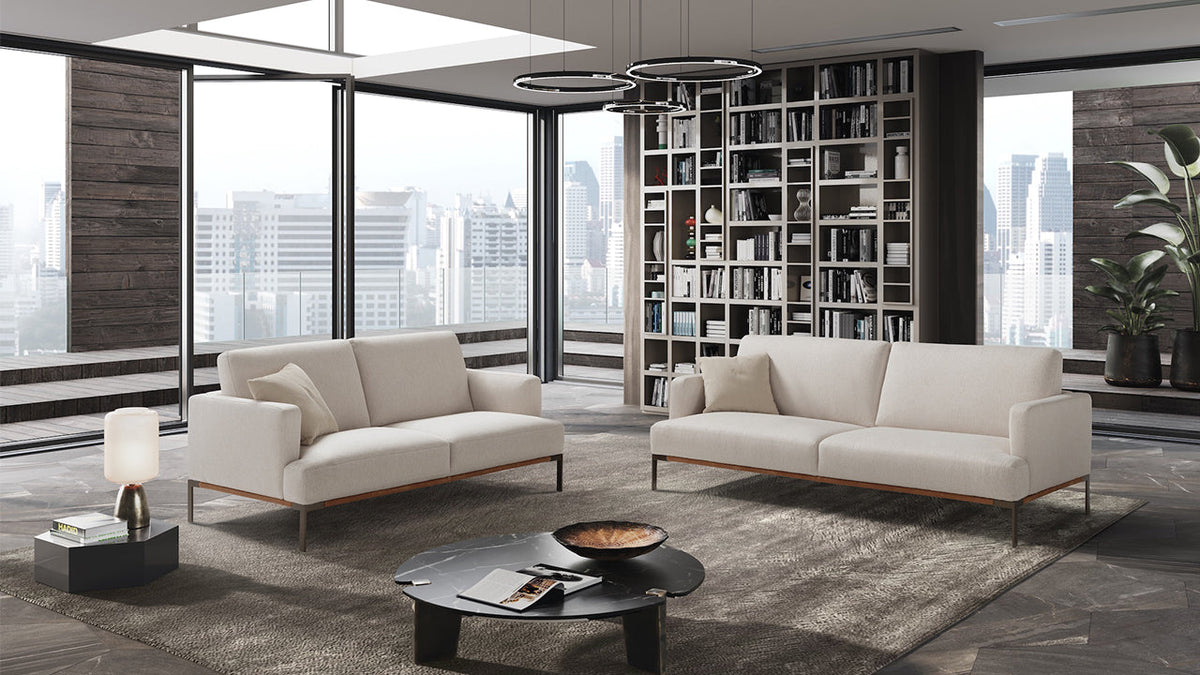 Icon Compact Italian Leather Sofa Collection