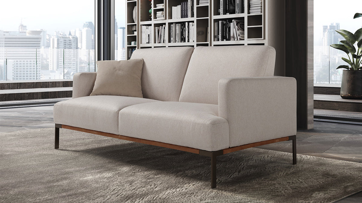 Icon Compact Italian Leather Sofa Collection