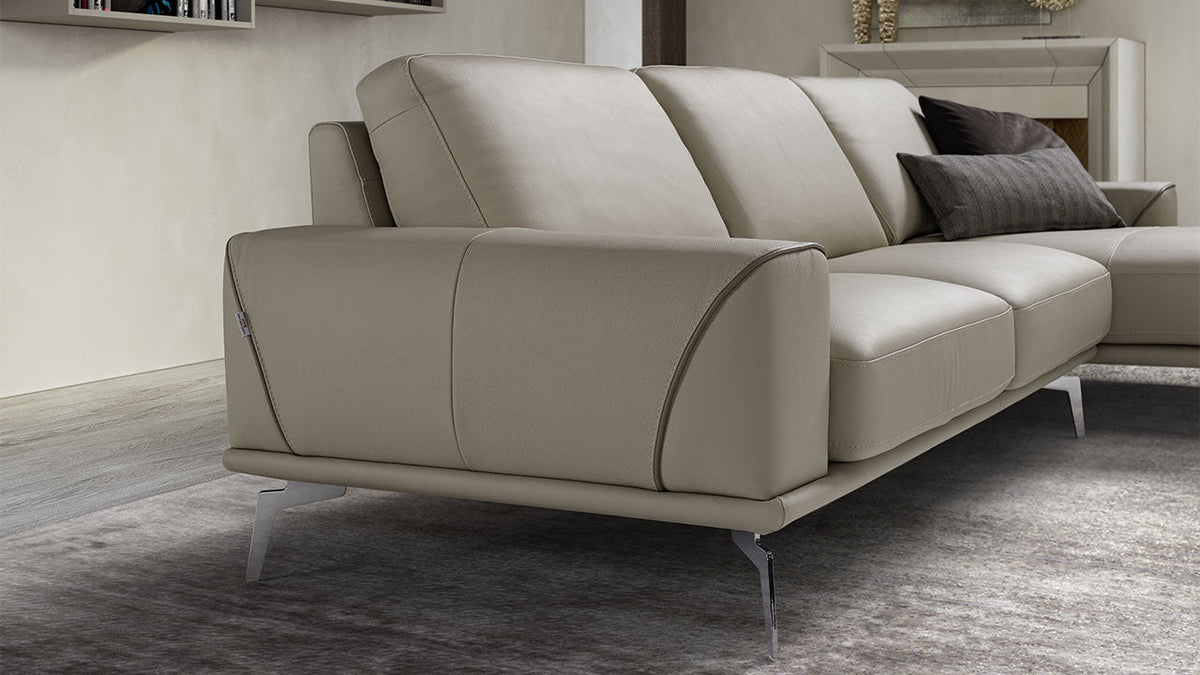 Kaylee Italian Leather Sofa & Chaise Collection