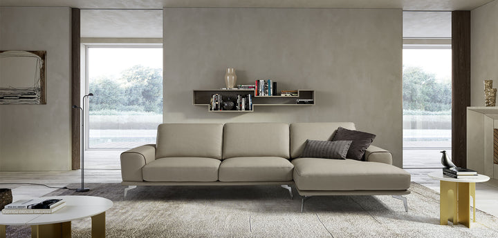 Kaylee Italian Leather Sofa & Chaise Collection | Newtrend Concepts Italia