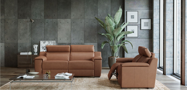 Luxor Modular Italian Leather Sofa on Steel Feet | Newtrend Concepts Italia