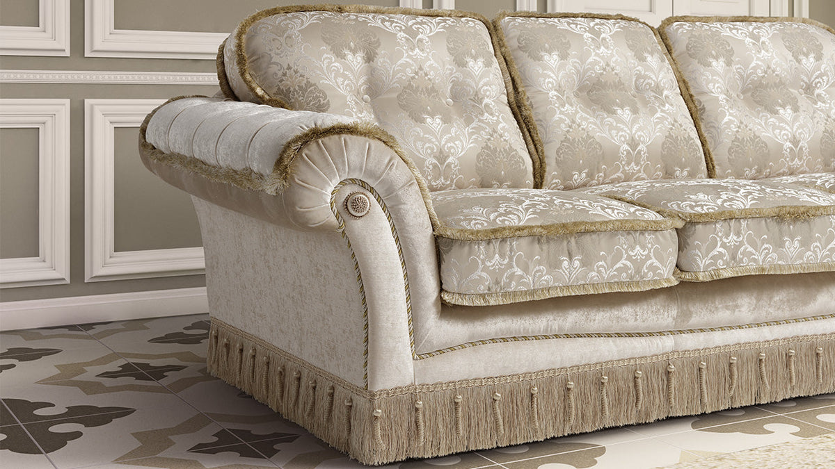 Mozart Fabric Sofa Collection on Wooden Feet