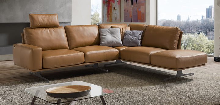 Nuvolari Italian Leather Sofa with Removable Seats & Backs | Newtrend Concepts Italia