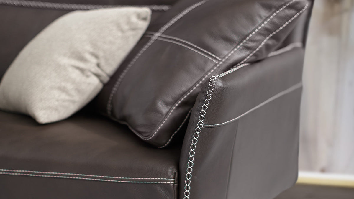 Poseidone Leather Sofa Collection with MAXI 3 Seater