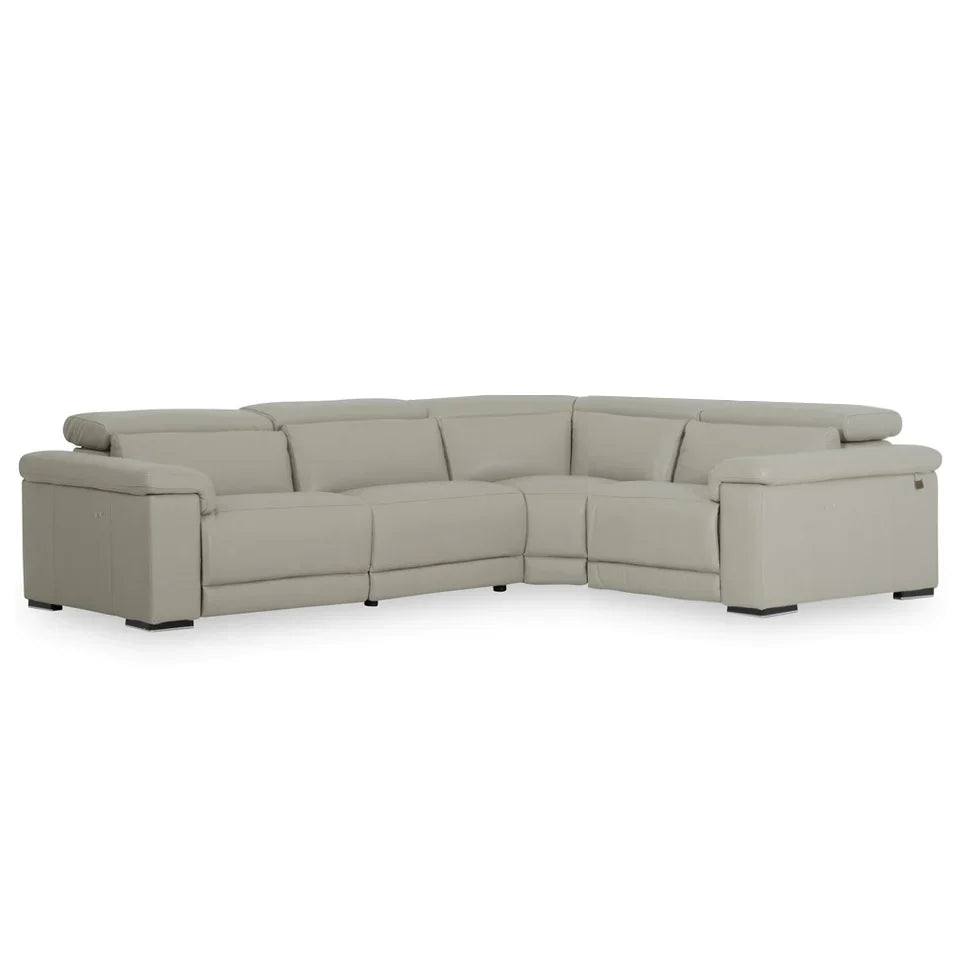 Palinuro Italian Leather Sofa & Corner with Adjustable Headrests