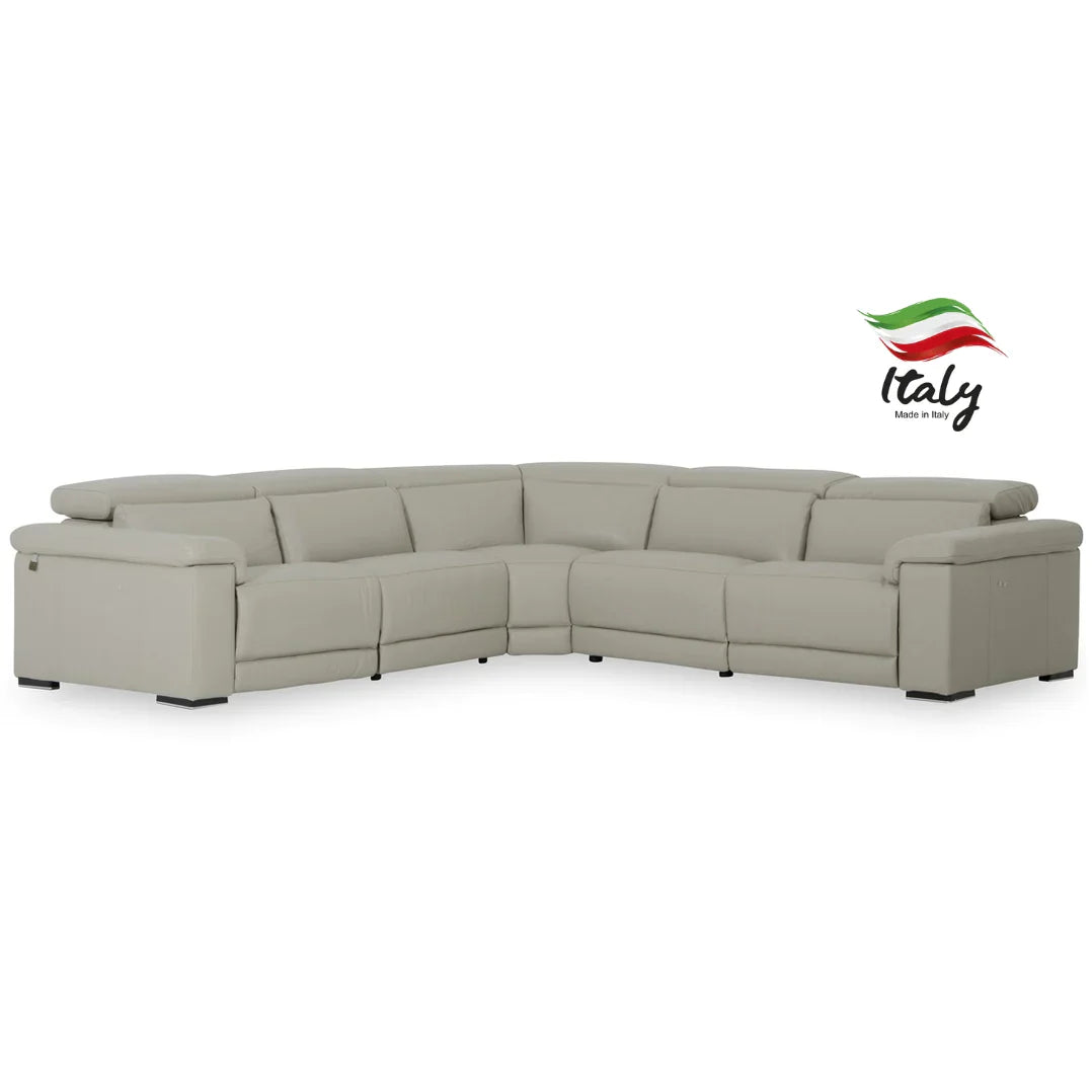 Palinuro Italian Leather Sofa & Corner with Adjustable Headrests