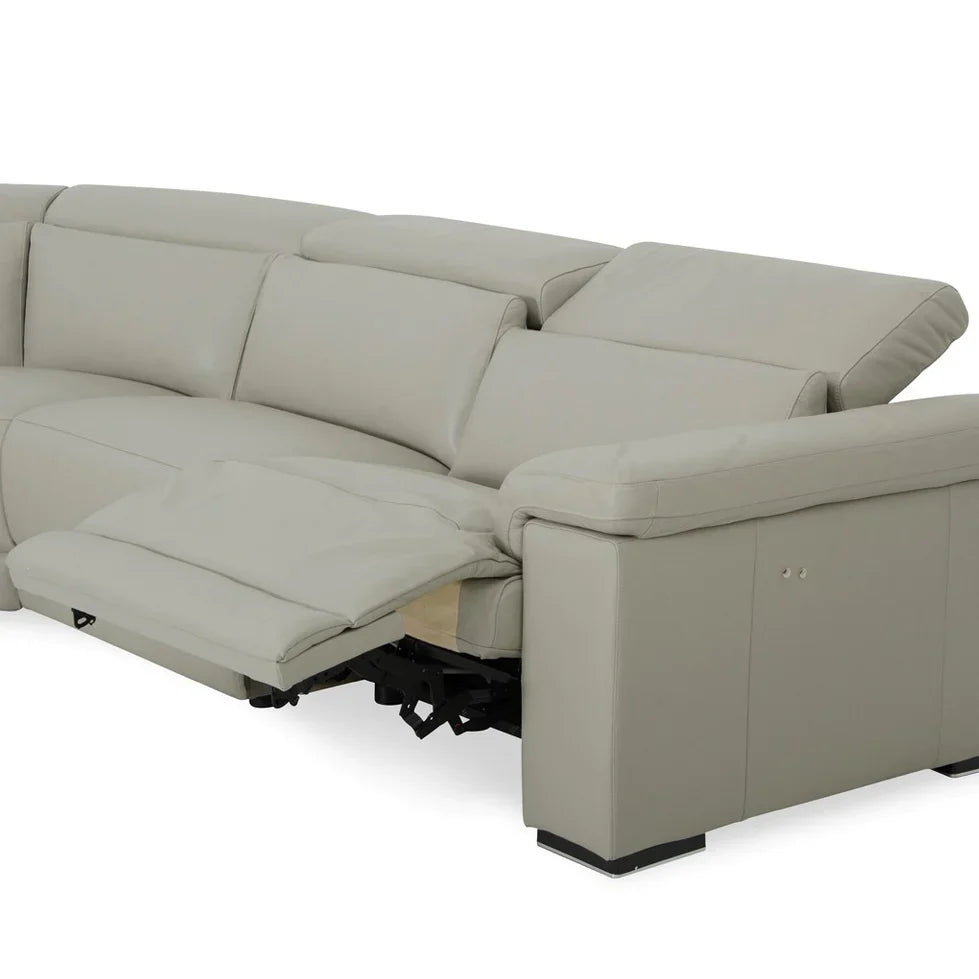 Palinuro Italian Leather Sofa & Corner with Adjustable Headrests