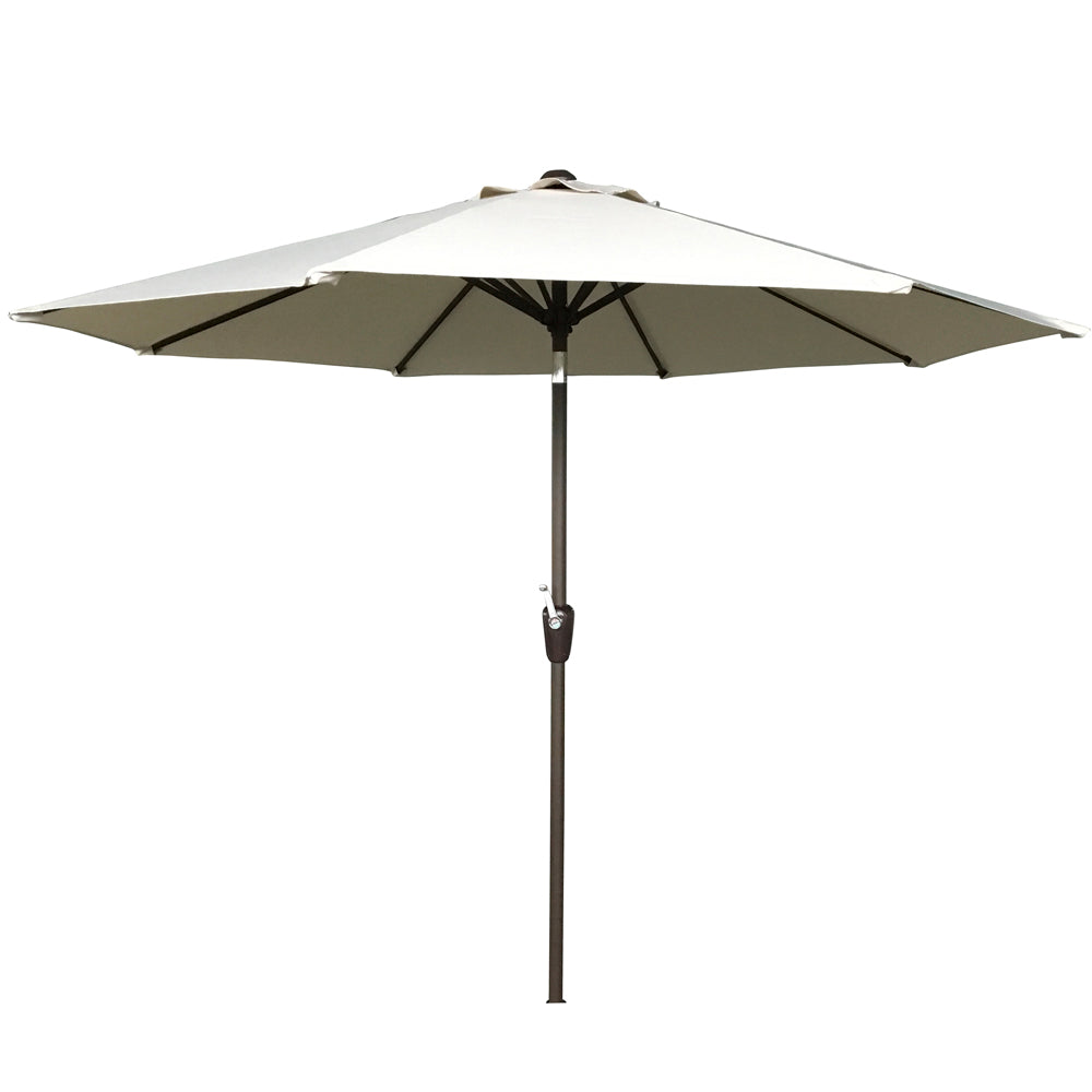2.5m Beige Garden Table Parasol with Tilt & Wind-Up Handle