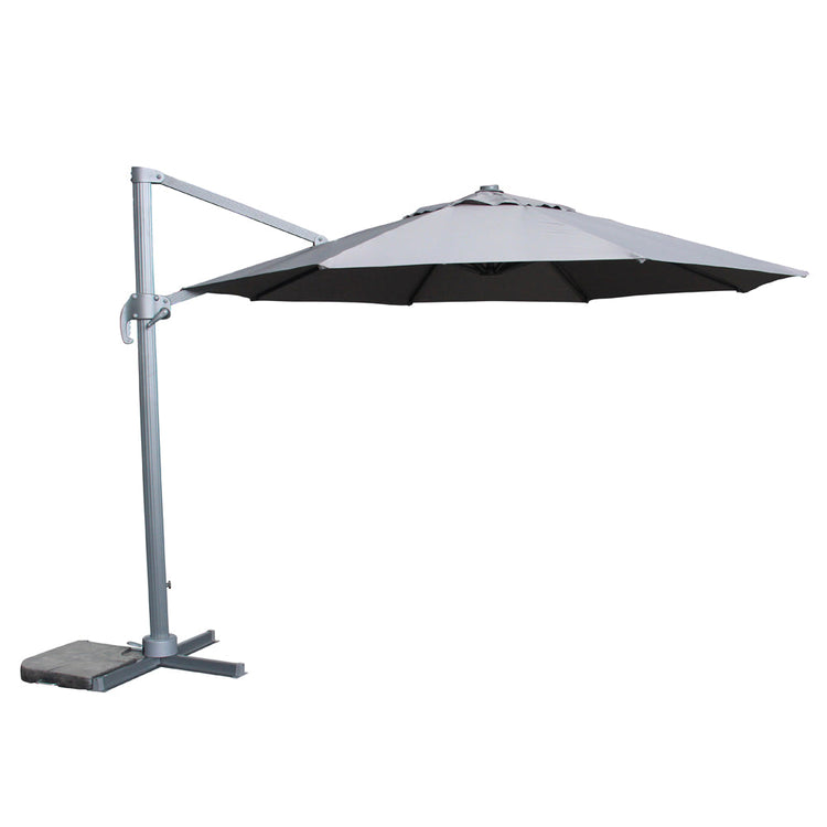 Rattan 3.5m Round Roma Parasol in Grey | Para0085