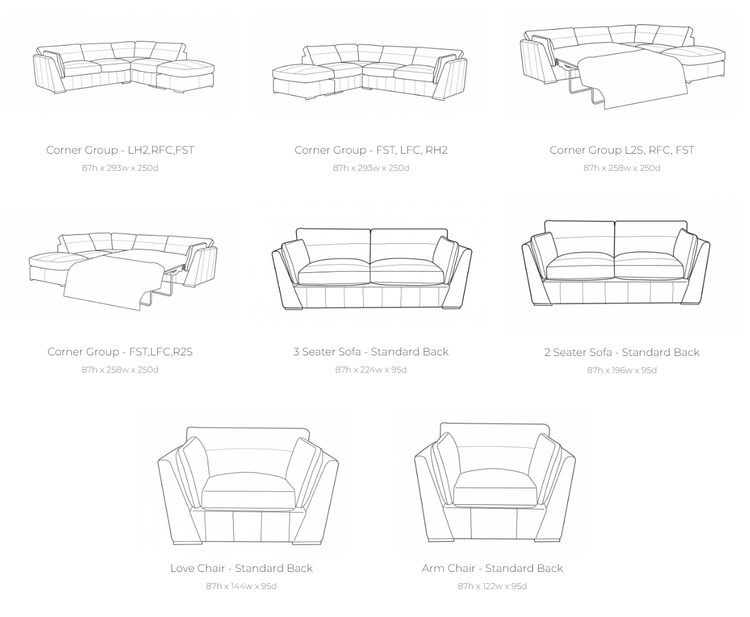 Phoenix Leather Sofa Collection | Buoyant Upholstery