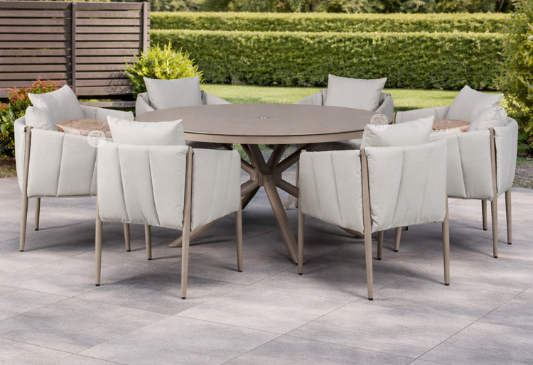 Pumpkin Outdoor Fabric 6 Seater Dining Set | Pump0591_0588