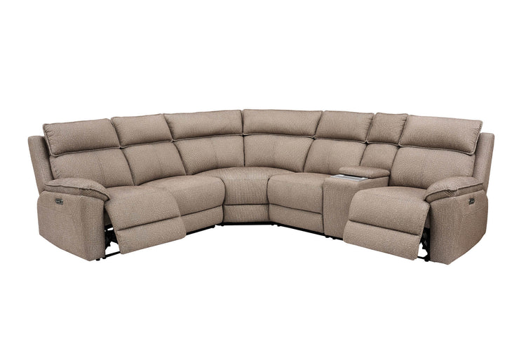 Blaine Fabric Electric Recliner Corner Sofa | VIDA Living