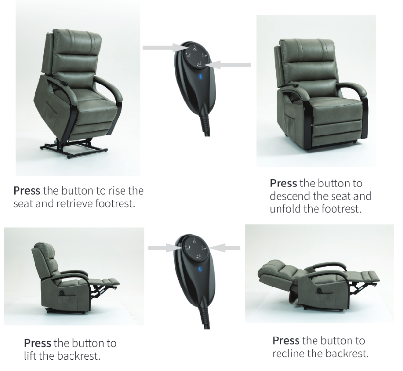 Regent Air Leather Dual Motor Lift and Rise Recliner Chair