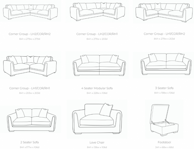 Roscoe Fabric Sofa Collection | Buoyant Upholstery
