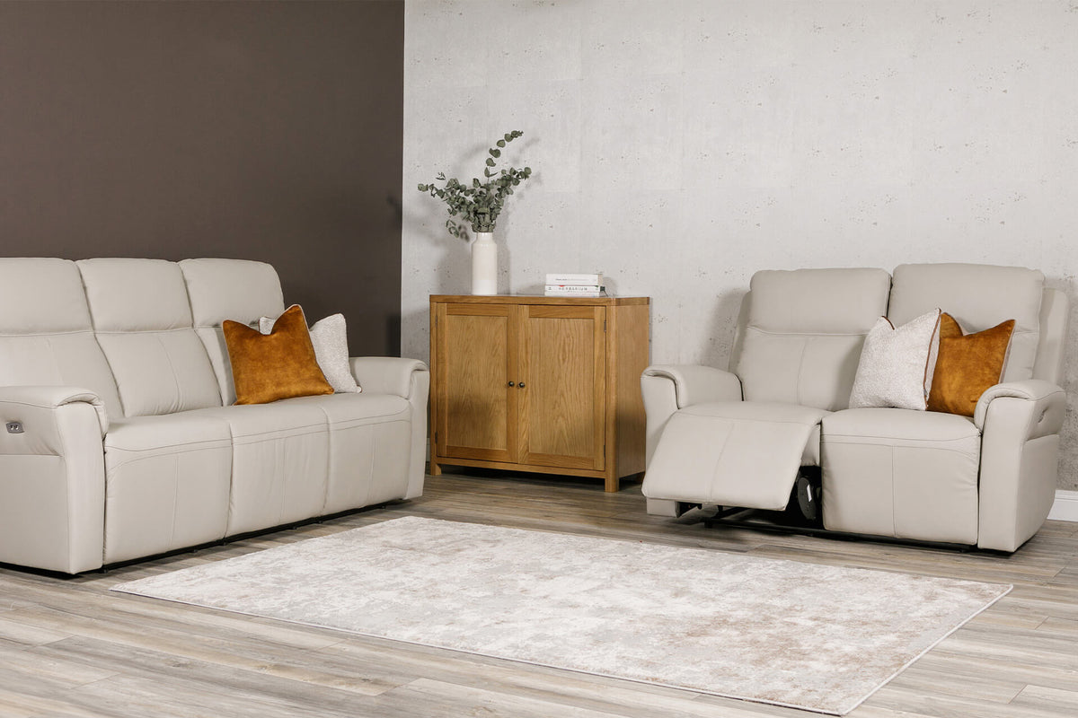Russo Leather Electric Recliner Sofa & Corner Collection with USB