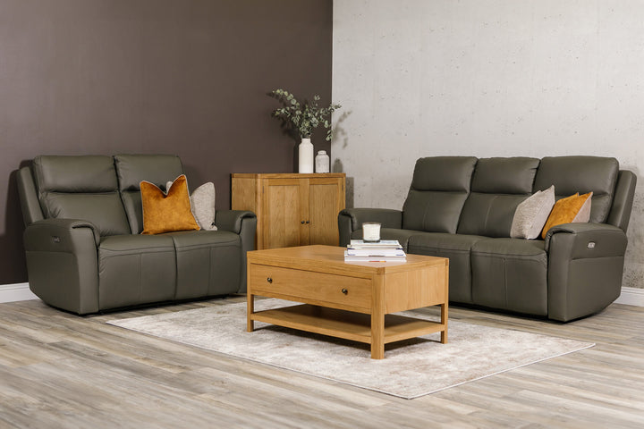 Russo Leather Electric Recliner Sofa & Corner Collection with USB | VIDA Living