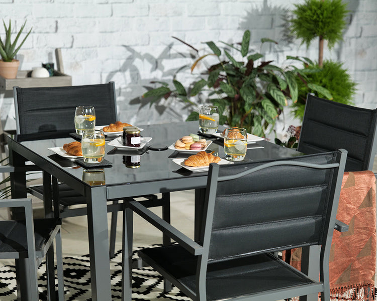 Sorrento 4 Seater Dining Set Including Parasol | AMIR | SOR-01