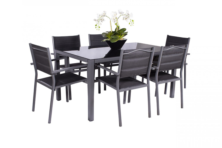 Sorrento 6 Seater Set Including Parasol | AMIR | SOR-02
