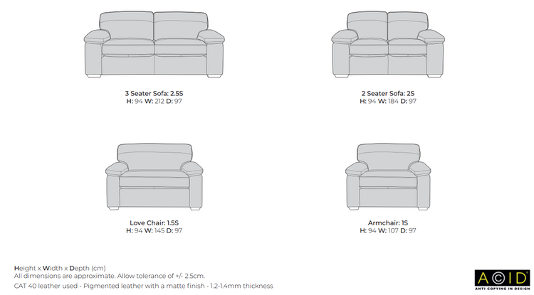 Zuzana Leather Sofa Collection | Buoyant Upholstery