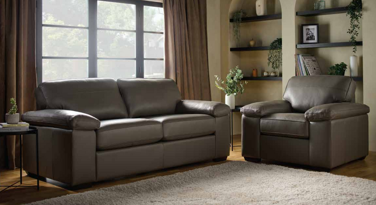 Zuzana Leather Sofa Collection | Buoyant Upholstery