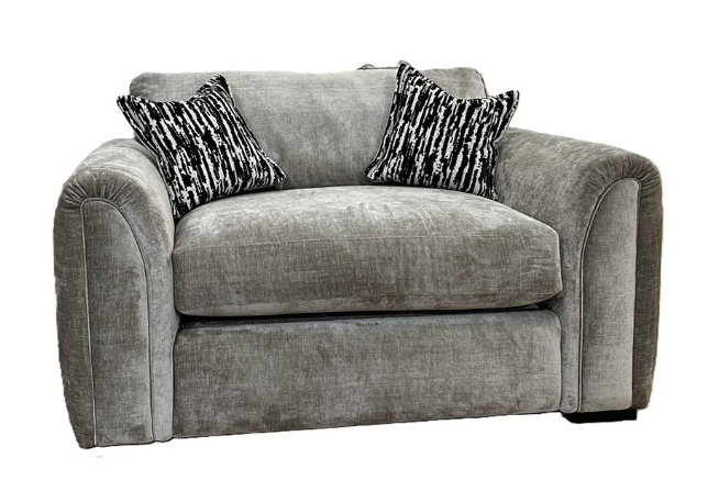 Utopia Round Arm Fabric Sofa & Sofa Bed Collection