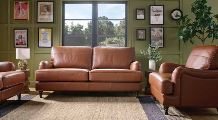 Cristina Leather Sofa Collection | Buoyant Upholstery