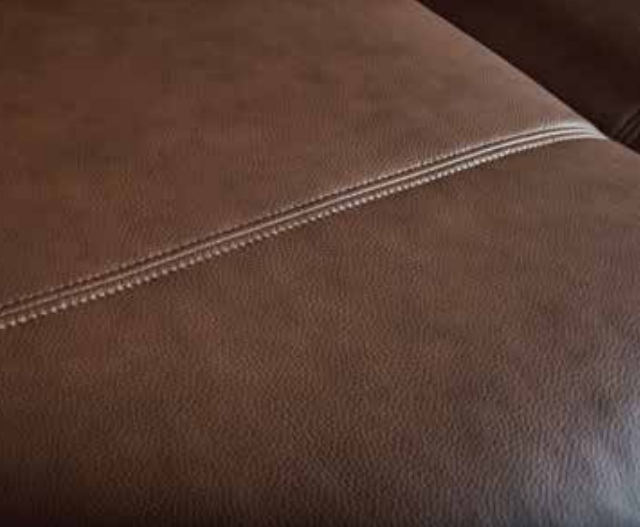 Nyla Leather Sofa Collection with Curved Arms