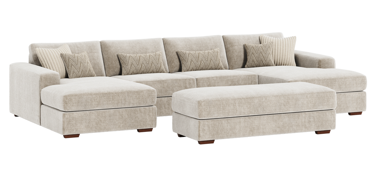 Henley Modular Chenille Sofa & U-Shape Corner Collection