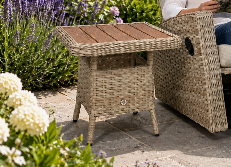 Northwood Rattan Polywood Side Table | Nort0564