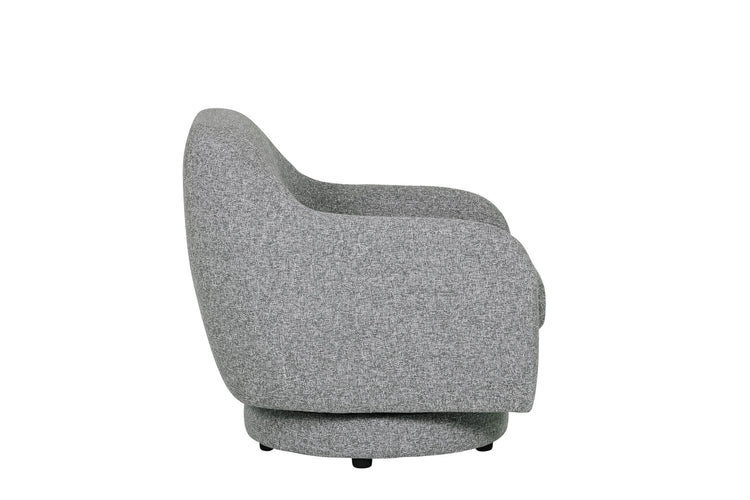 Spencer Grey Fabric Swivel Accent Chair | VIDA Living