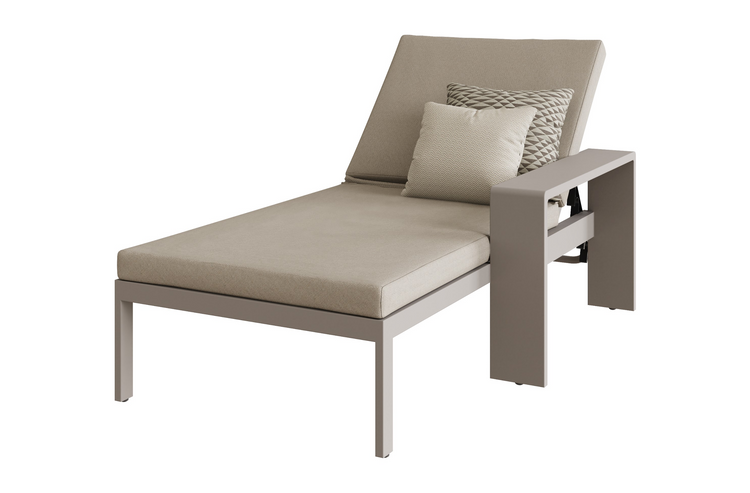 Venus Sun Lounger Set with Drinks Table | Venu0465