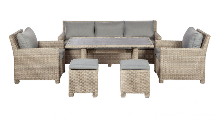 Rattan Wentworth Adjustable Sofa Dining Set | AMIR | WENADJSOF-WS
