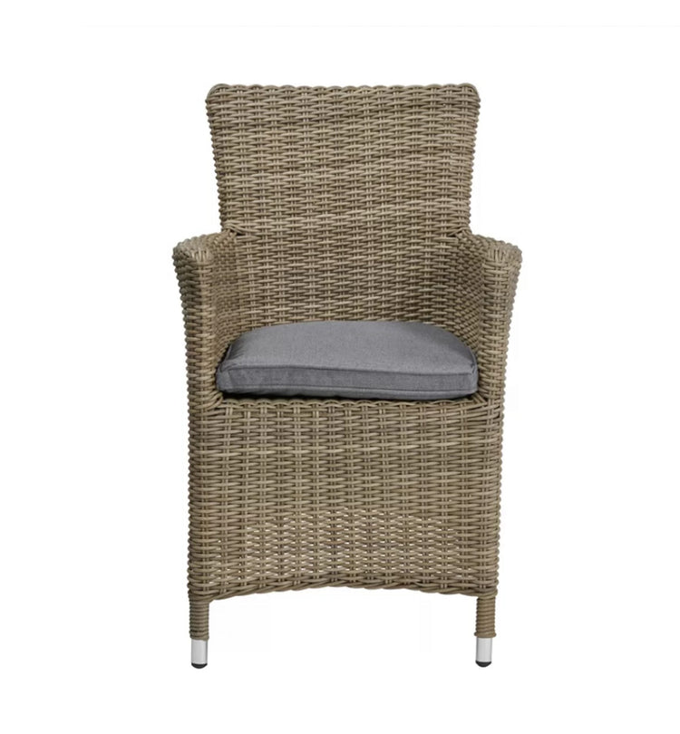 Rattan Wentworth 6 Seater Ellipse Highback Comfort Dining Set | AMIR | WEN200xCAR-WS