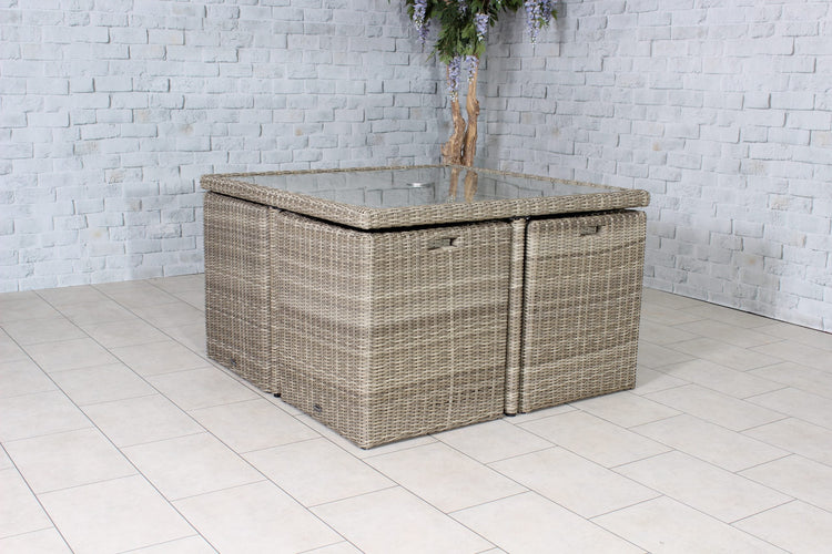 Rattan Wentworth 8 Seater Cube Set | AMIR | WEN8CUB-WS