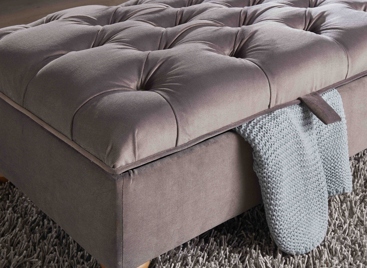 Winchester Chesterfield Velvet Sofa Collection with Studs