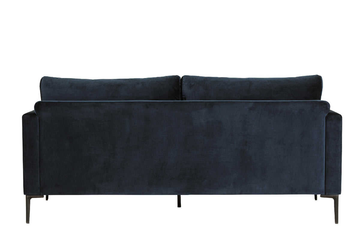 Wren Textured Fabric Sofa Collection on Black Metal Legs