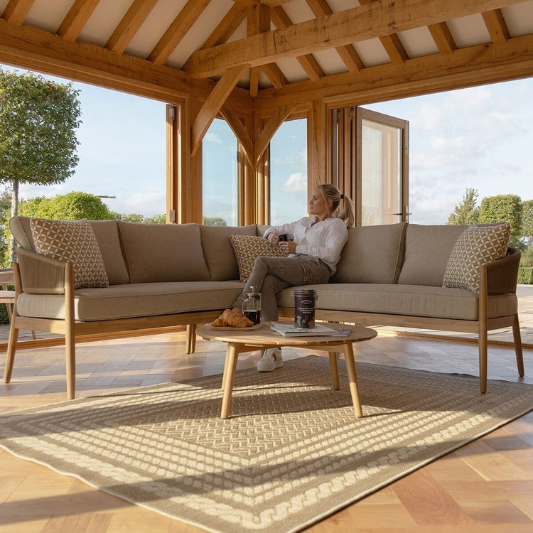 Maze Living - Porto Rope Weave Corner Sofa Set