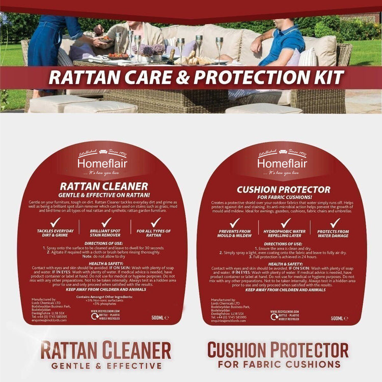 Homeflair -Rattan Garden Furniture Cleaning &amp; Protector Kit