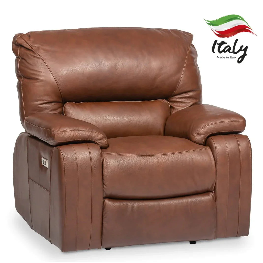 Aldebaran Italian Leather Recliner Sofa Collection with Twin Motor Lift Chair