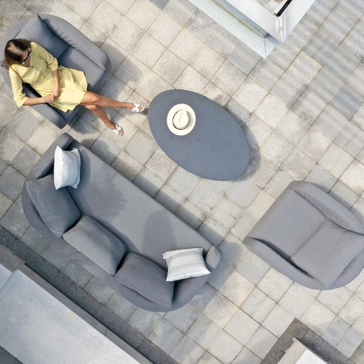 Maze Rattan - Outdoor Fabric Ambition 3 Seat Sofa Set