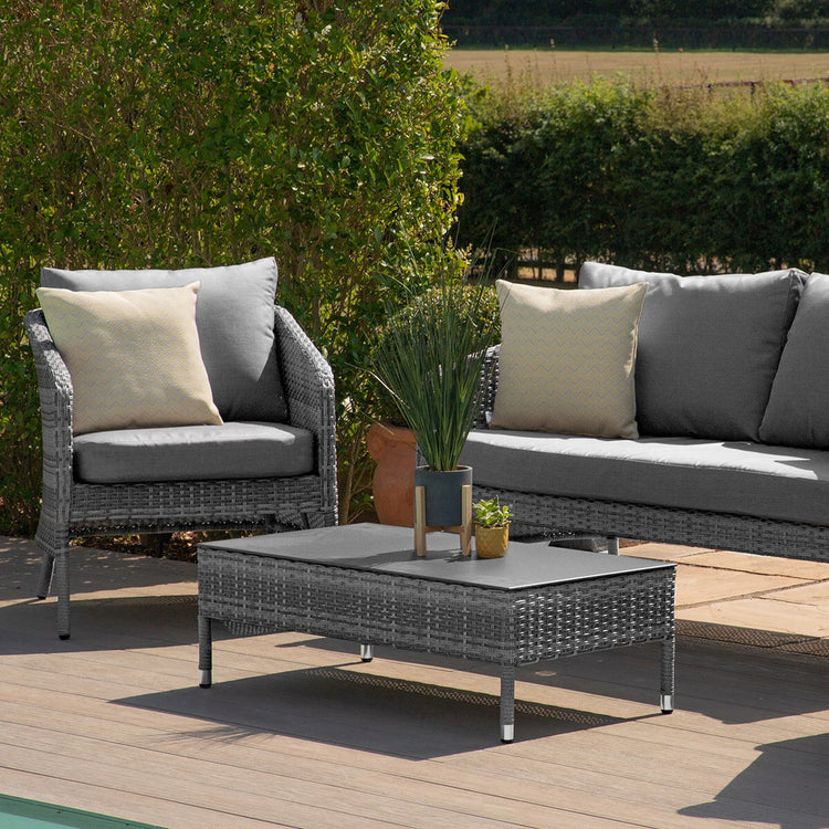 Homeflair - Santorini 2 Seat Rattan Sofa Set
