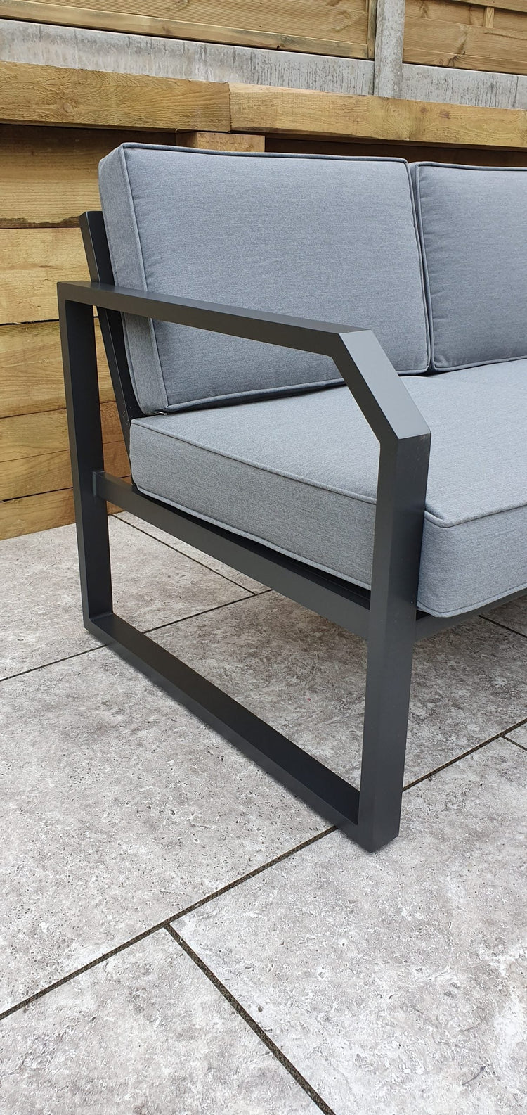 Signature Weave - Rattan Aluminium Corner Sofa with Chair Set | Alarna | Alar0357