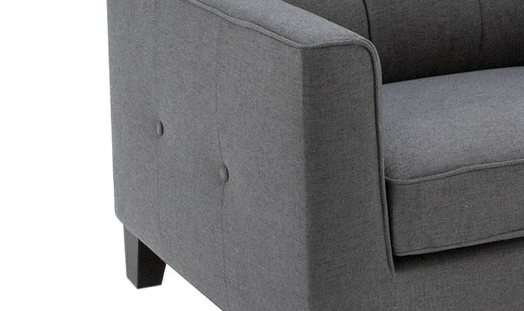 Astrid Grey Fabric Static Sofa Collection