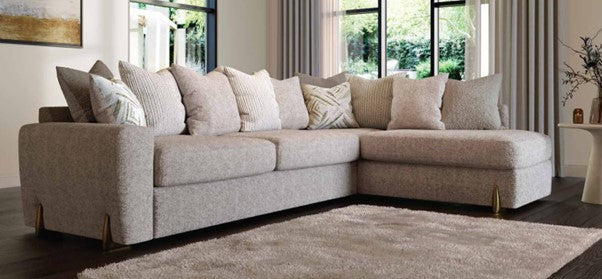 Axel Fabric Sofa & Chaise Collection with Feather Pillows | Buoyant Upholstery