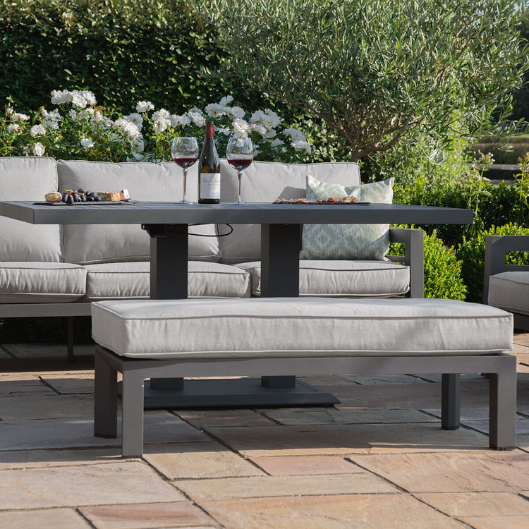 Homeflair - New York 3 Seat Sofa Aluminium Sofa Set