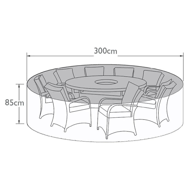 Homeflair -8 Seat Round Dining Set