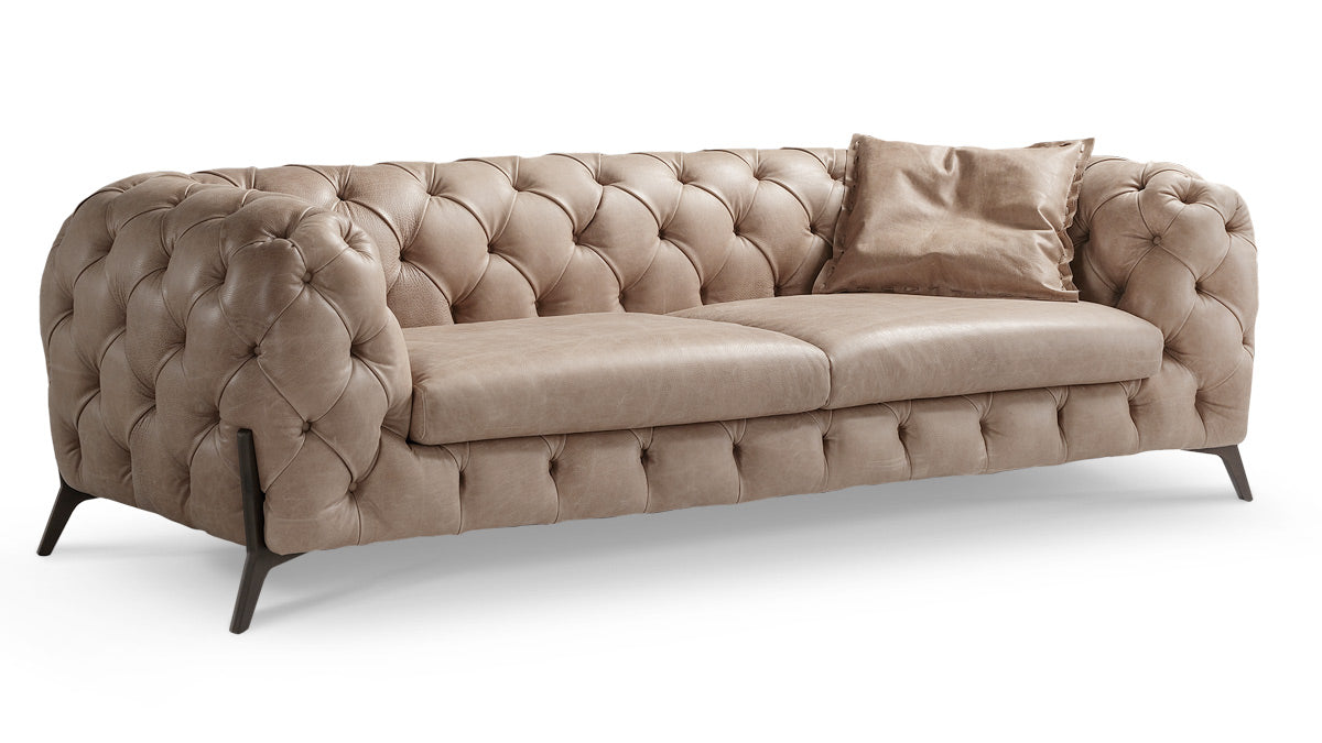 Batal Low Italian Leather Sofa Collection