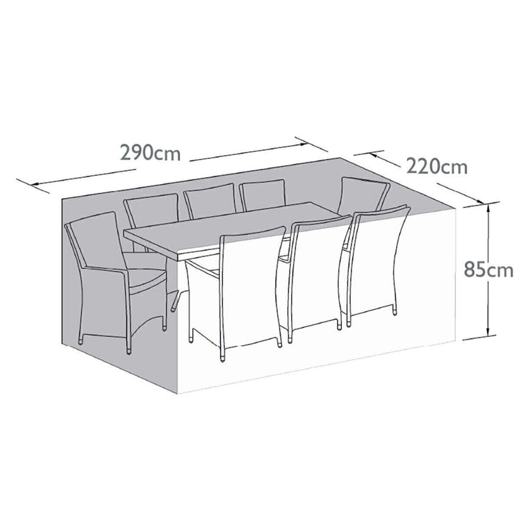 Homeflair -8 Seat Rectangular/Oval Dining Set