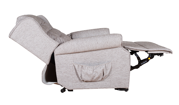 Belvedere High Back Fabric Lift and Rise Recliner Chair, Petite or Standard