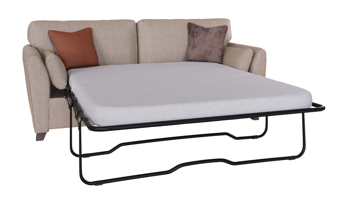 Cantrell 2 Seater Fabric Sofa Bed with Foam Mattress